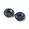 Natural Lapis Lazuli Donut/Pi Disc Charms G-G142-01T-2