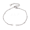 304 Stainless Steel Satellite Chain Bracelet Making AJEW-JB01277-02-1