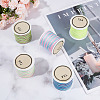 Gorgecraft 10 Rolls 5 Colors Gradient Color Nylon Chinese Knotting Cord NWIR-GF0001-04-4