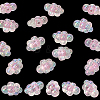 35Pcs UV Plating Rainbow Iridescent Acrylic Beads PACR-PA0001-23A-7