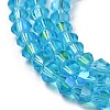 Transparent Electroplate Glass Beads Strands LS-EGLA-A039-T3mm-L19-3
