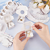 Folding Cardboard Paper Boxes with Round Visible Window LS-CON-WH0094-17-3