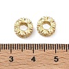 Brass Clear Cubic Zirconia Beads KK-D228-20G-2