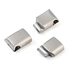 316 Surgical Stainless Steel Magnetic Clasps with Glue-in Ends STAS-F269-04P-02-2