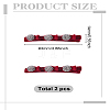 2Pcs PP and Velvet and Resin Alligator Hair Clips for Women Girls PHAR-LP0003-006A-2