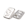 Rectangle 304 Stainless Steel Stud Earrings for Women EJEW-L272-020P-2