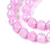 Anti-Tarnish Electroplate Glass Beads Strands GLAA-N010-6mm-06-4