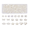 Biyun 500Pcs 10 Style ABS Plastic Imitation Pearl Beads KY-BY0001-02-26