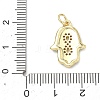 Brass Micro Pave Cubic Zirconia Pendants KK-H255-09G-03-3