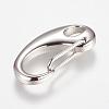 Tarnish Resistant 304 Stainless Steel Push Gate Snap Keychain Clasp Findings STAS-K149-14P-2