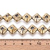 Electroplate Glass Beads Strands EGLA-T021-24B-4