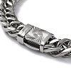 304 Stainless Steel Cuban Link Chain Necklaces NJEW-P288-25P-2