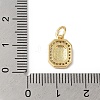 Real 18K Gold Plated Brass Micro Pave Clear Cubic Zirconia Pendants KK-L216-002G-M-3