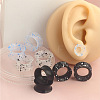 4 Pairs 4 Colors Silicone Ear Gauges WG56CA4-02-2