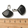 Natural Obsidian Pendants G-Z067-05P-02-3