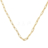 Rack Plating Brass Paperclip Chain Necklaces NJEW-Q348-01G-1