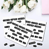 Mini PVC Coated Self Adhesive NO SOLICITING Warning Stickers STIC-WH0018-005-5