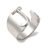 Non-Tarnish 201 Stainless Steel Finger Rings RJEW-H223-04P-J-3