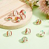 12Pcs Transparent Glass Beads GGLA-PH0001-59-4
