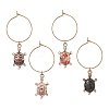 Alloy Enamel Wine Glass Charms AJEW-JO00173-1