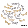 20Pcs 2 Colors Rack Plating Alloy Beads FIND-YW0008-16-1