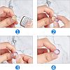 Ion Plating(IP) Adjustable 304 Stainless Steel Finger Rings Components STAS-P291-01G-G-5