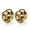 Halloween Ghost Face Brass and Alloy Ear Tunnels FS-WGACCDC-07-1