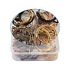 Alloy Open Back Bezel Pendants(Rotatable) PALLOY-TA0001-01-3