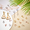 20pcs 5 style Brass Cuff Earring Settings KK-PH0003-94-2