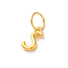 925 Sterling Silver Letter Charms with Jump Rings LS-STER-R008-01G-S-2