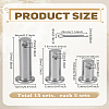15 Sets 3 Styles 304 Stainless Steel Connecting Rod Plug Bolt Pin STAS-LP0005-62C-2