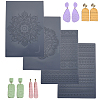PP Plastic Creasing Plate Sets FIND-WH0152-911A-1