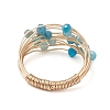 Natural Apatite Finger Rings RJEW-TA00221-01-4