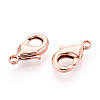 Brass Lobster Claw Clasps KK-YW0004-01B-RG-2