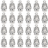 40Pcs Tibetan Style Zinc Alloy Pendants Sets TIBEP-SC0003-35AS-1