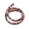 Natural Lepidolite/Purple Mica Stone Beads Strands G-E444-55-3