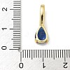 Brass Micro Pave Cubic Zirconia Pendants KK-U050-05G-01-4