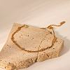 French Style 304 Stainless Steel Cable Chain Double Layer Bracelets IW3608-4