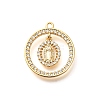 Brass Micro Pave Cubic Zirconia Pendants KK-G519-07G-03-1