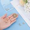 3Pairs 3 Styles Brass Cubic Zirconia Stud Earring Findings EJEW-DR0001-01-3
