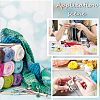 12Pcs 6 Colors Alloy Enamel Cat Charm Locking Stitch Markers HJEW-PH01531-8