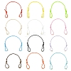 60Pcs 12 Colors Adjustable Waxed Polyester Cord Bracelet Making AJEW-CJ00011-1