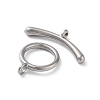 304 Stainless Steel Ring Toggle Clasps STAS-A092-09F-P-2