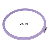 Plastic Cross Stitch Embroidery Hoops PW-WG2EA02-04-1