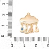 Brass Micro Pave Cubic Zirconia Pendants KK-Z133-03G-01-3