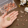 60Sets 5 Styles Brass Rivets KK-DC0005-04-3