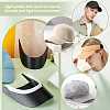 Olycraft 20Pcs 2 Colors Plastic Hat Brim Board for Peaked Cap AJEW-OC0004-92B-6