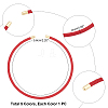 5Pcs 5 Colors Braided 304 Stainless Steel Wire Bracelet Making MAK-UN0001-34-6