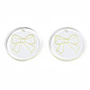Transparent Resin Pendants RESI-N030-006B-2