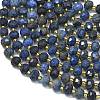 Natural Blue Agate Beads Strands G-K389-E48-01-3